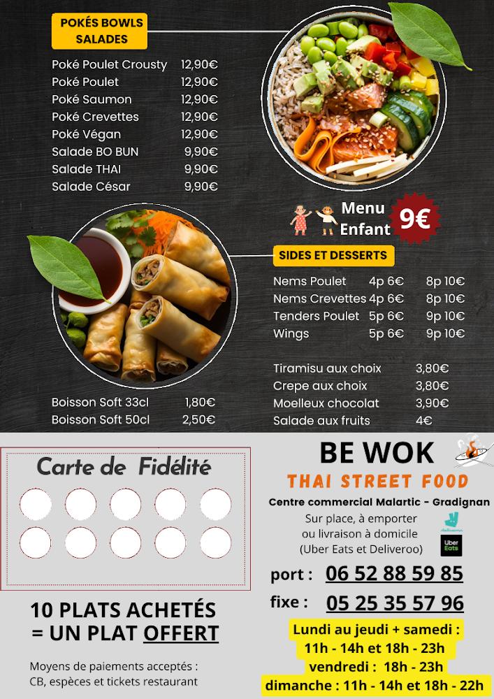 BE wok Gradignan - Menu Image 1