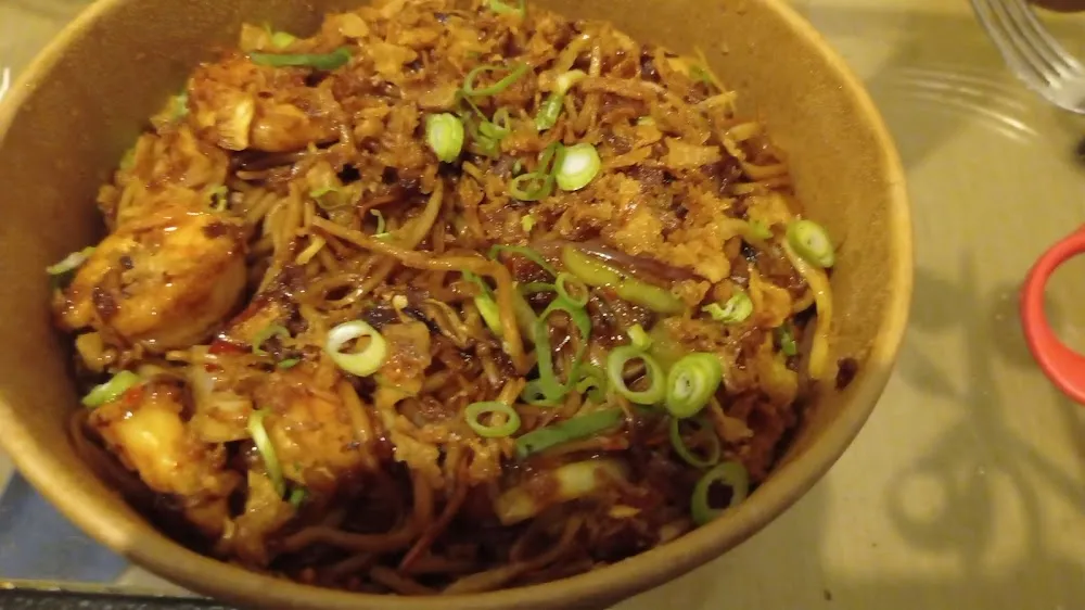 Nouilles Sautées Aux Crevettes